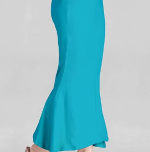 Alternative view of Women Cotton Petticoat Seamless | Saree Underskirt Inner Wear | Blue Colour Free Size | Adjustable Drawstring | Party & Wedding Wear