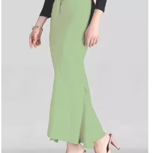 Alternative view of Women Cotton Petticoat Seamless | Saree Underskirt Inner Wear | Pista Green Colour Free Size | Adjustable Drawstring | Party & Wedding Wear