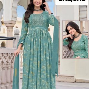 Embroiderd Anarkali Kurtha Suit