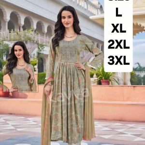 Embroiderd Anarkali Kurtha Suit