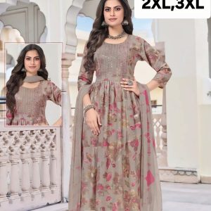 Embroiderd Anarkali Kurtha Suit