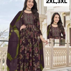 Embroiderd Anarkali Kurtha Suit