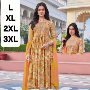 Embroiderd Anarkali Kurtha Suit