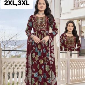 Embroiderd Anarkali Kurtha Suit
